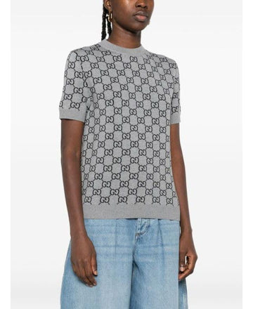 Gucci Reversible GG Wool Jacquard Top 151056467 [P]