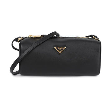 PRADA ソフトレザー三角ロゴウィメンズショルダーバッグ 128844087 [P]