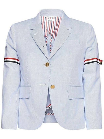 THOM BROWNE ハイアムホール RWB アームバンディング ピンストライプ ジャケット 133045363 [P]