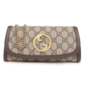 Gucci Blondi Chain Wallet Crossbody Bag 725215-K9GSG-8358 145899714 [P]