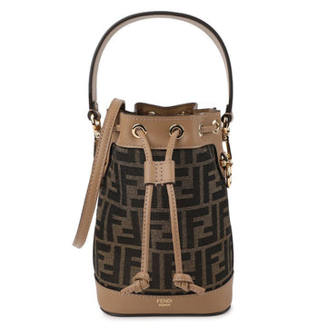 Fendi Montrezzo Brown FF Fabric Mini Bag 149149844 [P]
