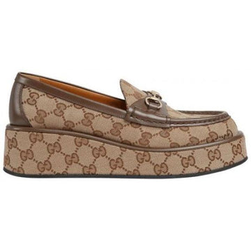 GUCCI Pferdebit-Wedge-Heel-Loafer 151057097 [P]