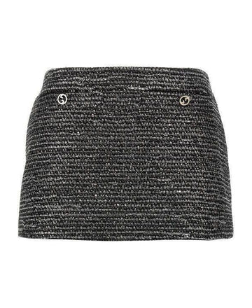 Gucci Stripe Tweed Mini Skirt 151057154 [P]