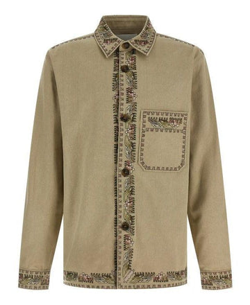 ISABEL MARANT RUDY bestickte Baumwoll-Überhemdjacke VE0588HA C3I03H 23EC 151059513 [P]