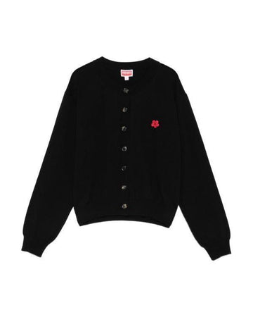 Kenzo Floral Embroidery Wool Cardigan 151059711 [P]
