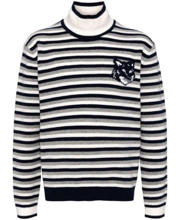 Maison Kitsune Fox Head Intarsia Comfort Sweater 151060585 [P]