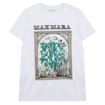 MAXMARA Studio Spadino Baumwolle Kurzarm T-Shirt 155454954 [P]