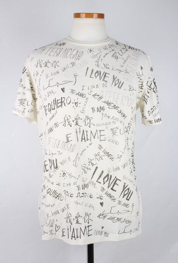 DIOR I Love You T-Shirt in Ecru Weiß M 158578065 [P]