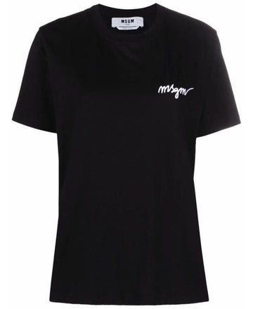 MSGM Embroidered Logo Short Sleeve T-Shirt 151062439 [P]
