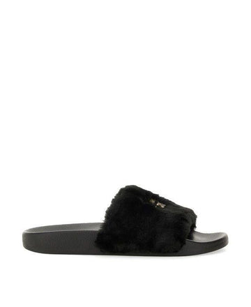 VERSACE Logo-Fell-Slipper 77VA3SQ4 ZS359 899 151103905 [P]