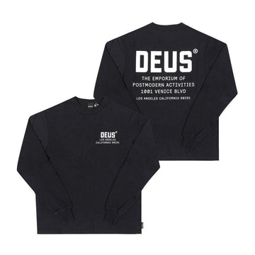 DEUS EX MACHINA Herren Langarmshirt Schwarz 151104417 [P]