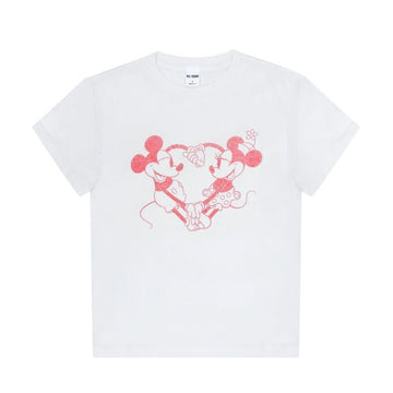 RE DONE クラシック ディズニー ハート ハンズ レディース 半袖 Tシャツ 157223370 [P]