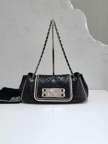 CHANEL Accordion Chain Silver Shoulder Bag A46046 158579726 [P]