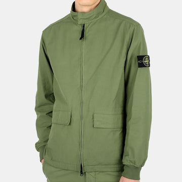 Stone Island 22 S/S Stone Men’s Wappen Patch Batavia TC Jacket (Khaki) V0058 54740422 [P]