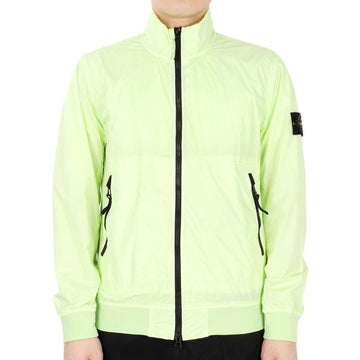 STONE ISLAND Stone Herren Wappen Patch Hoher Kragen Nylon Jacke (Lichtgrün) 781542822 V0052 54744195 [P]