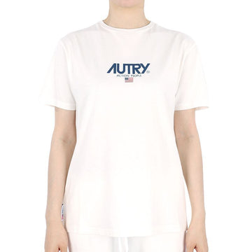 AUTRY Iconic Logo Short Sleeve T-Shirt (White) 2341 54757518 [P]