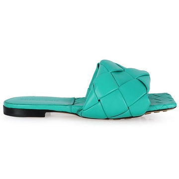 BOTTEGA VENETA リド フラット サンダル スリッパ (グリーン) 608853 VBSS0 3227 54757579 [P]