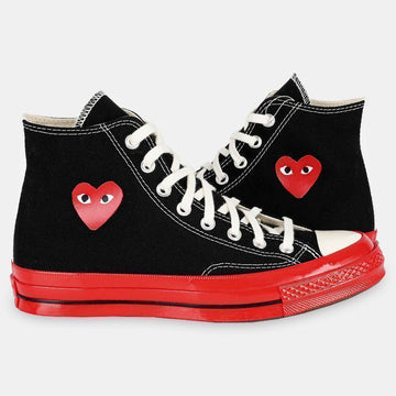 COMME DES GARCONS Converse Chuck Taylor All Star High Top (Schwarz/Rot) P1 K124 000 54759316 [P]
