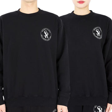 SPORTY & RICH フェイドクルーネックトレーナー(ブラック) 23 S/S 54759439 [P]