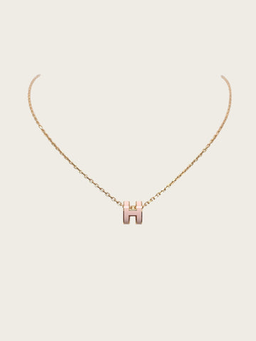 HERMES Mini Pop-Ach Kette in Rosa Roségold 158579749 [P]