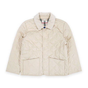 BURBERRY キッズ キルティング カラーネック ボタン ジャケット(ベージュ) 8092457 125690278 [P]