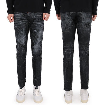 Dsquared2 Men's Black Coated Tidy Biker Jeans 23 F/W S74LB1346 S30357 900 55077044 [P]