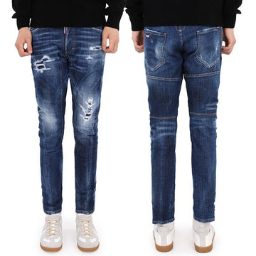 Dsquared2 Diesel Men's Distressed Back Pocket Mini Logo Tidy Baker Jeans S74LB1334 S30342 470 55201910 [P]