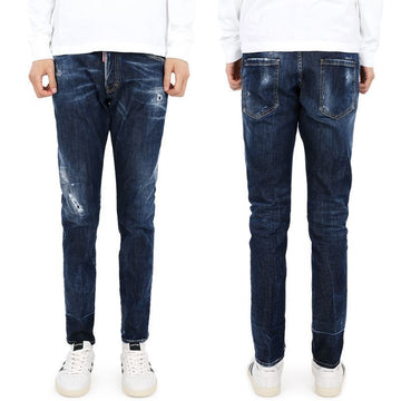 Dsquared2 Scratch Wash Back Patchwork Skater Jeans 23 F/W S74LB1338 S30789 470 55207090 [P]