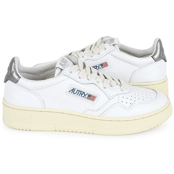 AUTRY 23 F/W Women's Medallist Leather Sneakers (Silver Tab) AULW LL05 58277649 [P]