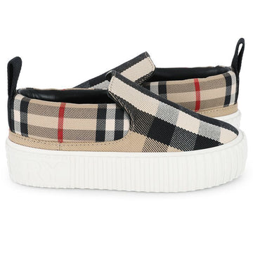 Burberry 23 F/W Kids Vintage Check Slip-On Beige 8060630 135639 A7028 60002451 [P]