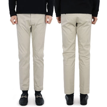 Dsquared2 Straight Cotton Pants (Light Beige) 119 62298582 [P]