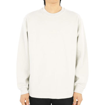STONE ISLAND 23 F/W ストーン メンズ 刺繍 ロゴ コットン スウェットシャツ(アイボリー) 791565477 V0097 63656374 [P]