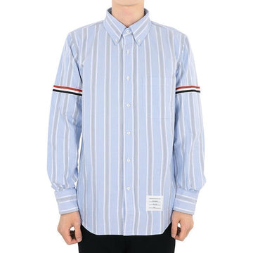 THOM BROWNE Herren Oxford Streifen Hemd (Blau) MWL301A F0352 480 63710424 [P]