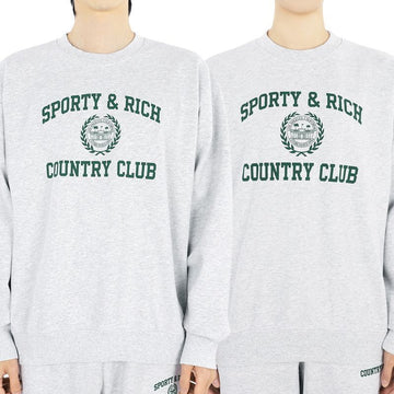 SPORTY & RICH Country Club Sweatshirt für Unisex (Grau) CRAW2319HG6 65748619 [P]