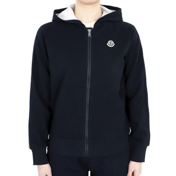 Moncler Kids Logo Patch Hoodie Zip-Up (Navy) 8G00008 809AG 778 12,14A 69951072 [P]