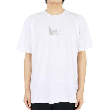 STONE ISLAND 24 S/S ストーン メンズ リフレクティブ ロゴ プリント 半袖 (ホワイト) 80152RC88 V0001 73896039 [P]
