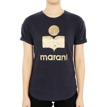 ISABEL MARANT エトワール コルディ ロゴ 半袖(ネイビー/ゴールド) TS0004FA A1N10E FNGO 74230707 [P]