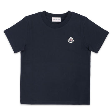 Moncler Kids Logo Patch Short Sleeve (Navy) 8C00018 83907 742 8,10A 75395053 [P]