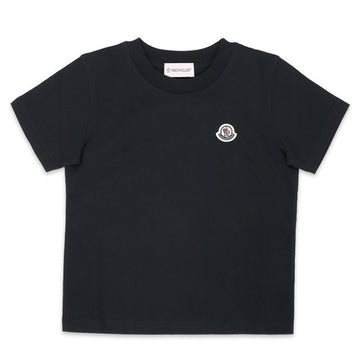 MONCLER モンクレール キッズ ロゴ パッチ Tシャツ (ブラック) 8C00018 83907 999 8,10A 75395049 [P]