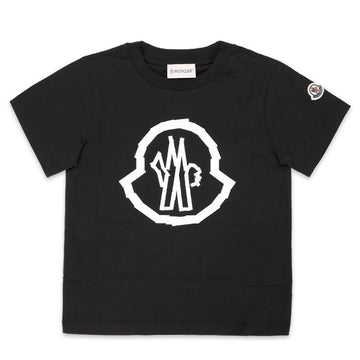 MONCLER モンクレール キッズ ビッグロゴ パッチ 半袖 (ブラック) 8C00013 89AFV 999 8,10A 75470196 [P]