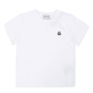 MONCLER モンクレール キッズ ロゴ パッチ 半袖 (ホワイト) 8C00018 83907 001 8,10A 75626514 [P]