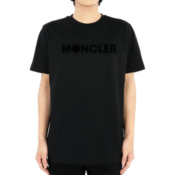 Moncler Men's Baseball Lettering Logo T-Shirt (Black) 8C00008 829HP 999 75470116 [P]