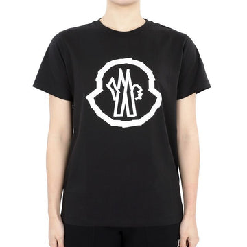 Moncler Kids Big Logo Patch Short Sleeve (Black) 8C00013 89AFV 999 12,14A 75472711 [P]