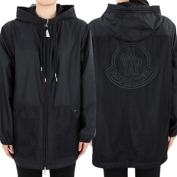 Moncler Women IOLE Hooded Long Jacket (Black) 1A00101 5968E 999 75627270 [P]