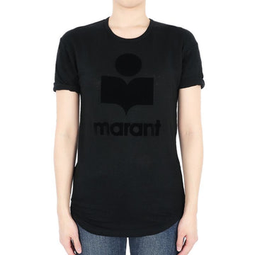 Isabel Marant Etuie Coldie Logo Short Sleeve T-Shirt (All Black) A1N09E 01BK 75800940 [P]