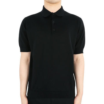 LARDINI Kurzarm Baumwoll-Polohemd für Herren (schwarz) EQLPMC65 EQ62035999 76403441 [P]