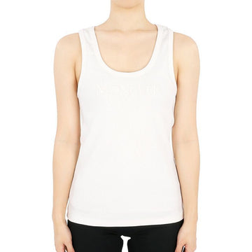 Moncler Women's Round Neck Sleeveless T-shirt (White) 8P00006 89AK6 034 77619149 [P]