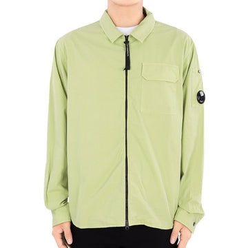 CP COMPANY レンズワッペンクラシックシャツジャケット(ライトグリーン) stamp: 16CMSH158A 002824G 613 77807588 [P]