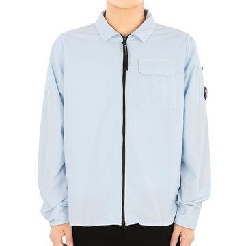 CP Company Men's Lens Wappen Classic Shirt Jacket (Sky) 16CMSH158A 002824G 806 77807587 [P]