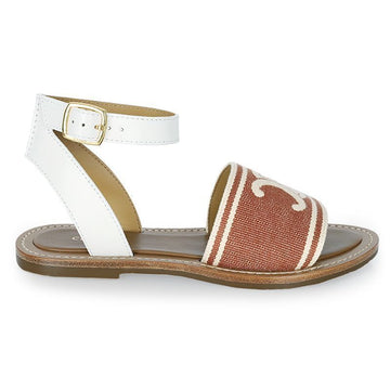 Celine Trioppe Rimpia Jacquard Sandals (Brown) 357932351C 18RH 78983811 [P]
